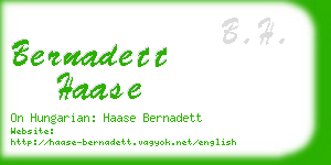 bernadett haase business card